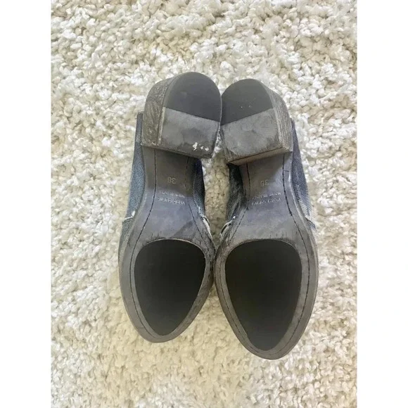 Marco Delli Sandra Mule Western Denim Boots 36 - Picture 4 of 7